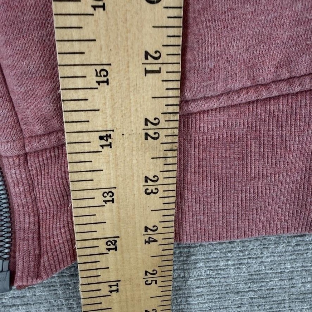Lululemon Full Zip Hoodie Women Size 8 Pink Fleece Cotton Polyester Slim - Picture 8 of 12